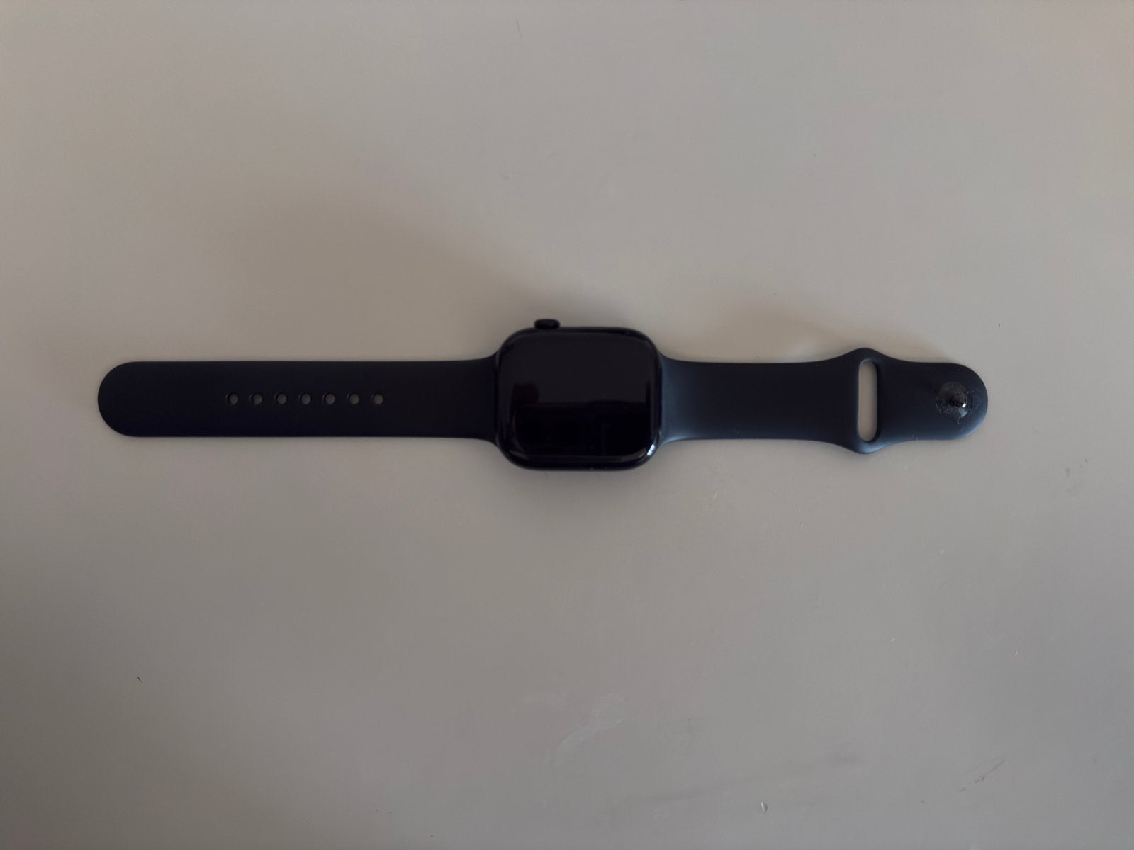 Apple Watch Series 46mm, Ophalen of Verzenden, Gebruikt, Zwart, IOS
