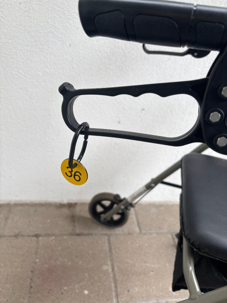 Nr 36... Rollator Vermeiren  hoge duwstang, Diversen, Rollators, Ophalen, Gebruikt, Vermeiren, .