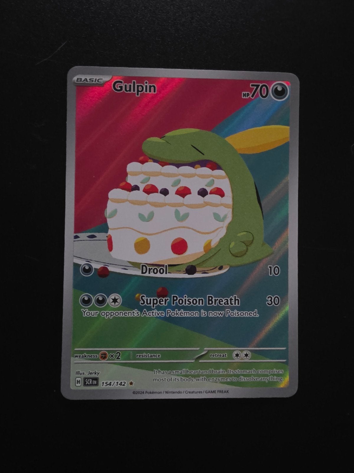 Gulpin art pokemon kaart SCR, Ophalen of Verzenden, Nieuw