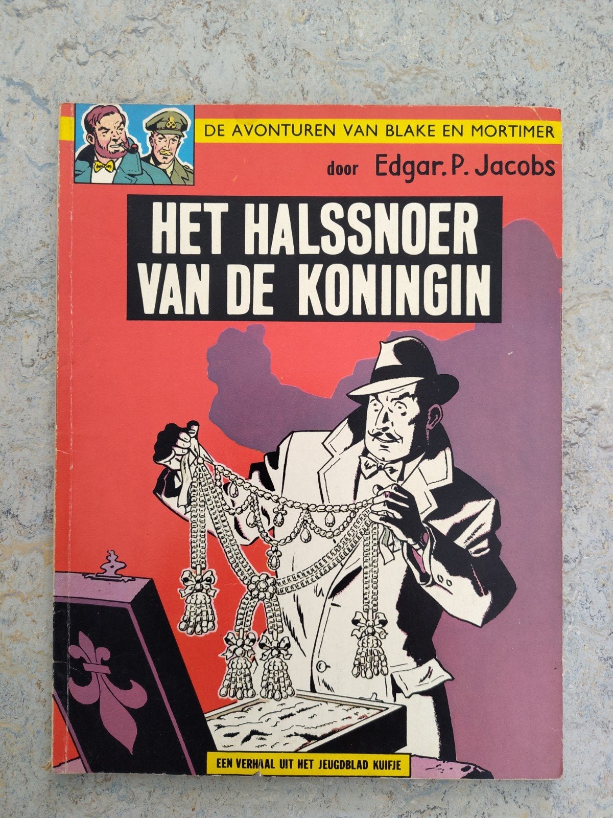 Het Halssnoer van de Koningin - Blake en Mortimer, Eén stripboek, Ophalen of Verzenden, Gelezen, Edgar P. Jacobs