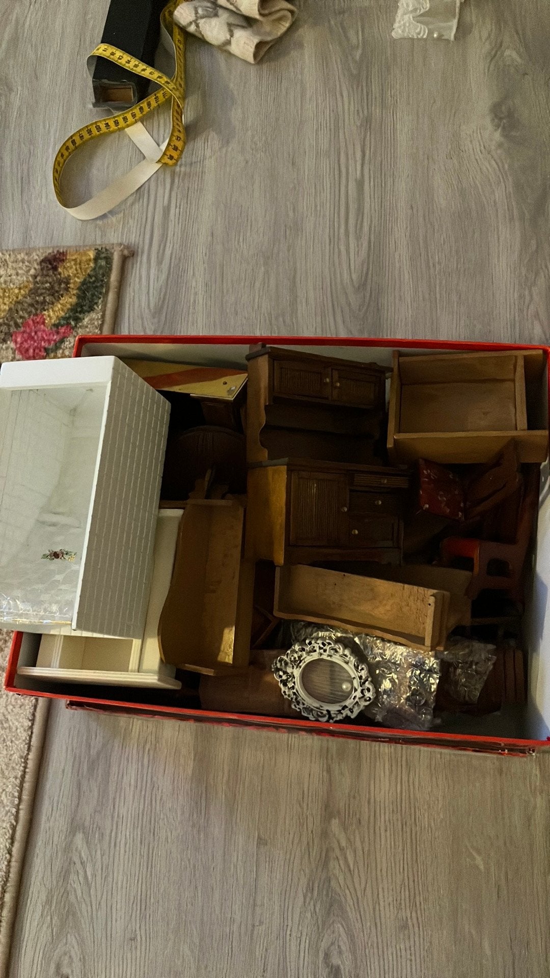 Popenhuis spulletjes, Ophalen, Gebruikt, Poppenhuis