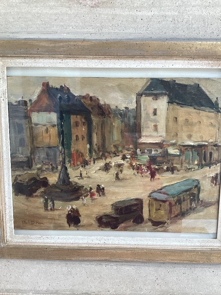 Stadsgezicht Parijs, Antiek en Kunst, Ophalen of Verzenden
