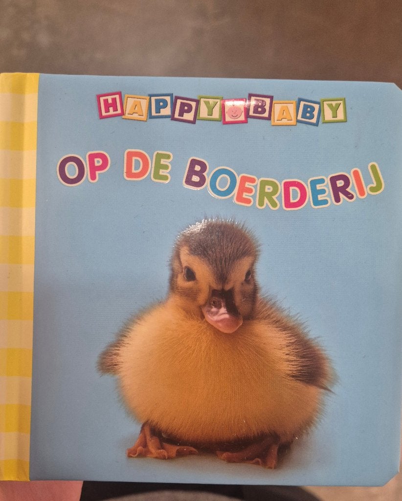 Happy Baby Op de Boerderij - Nieuw Baby/Peuter Boekje, Nieuw, Ophalen of Verzenden, Uitgeverij Zeebra, Uitklap-, Voel- of Ontdekboek