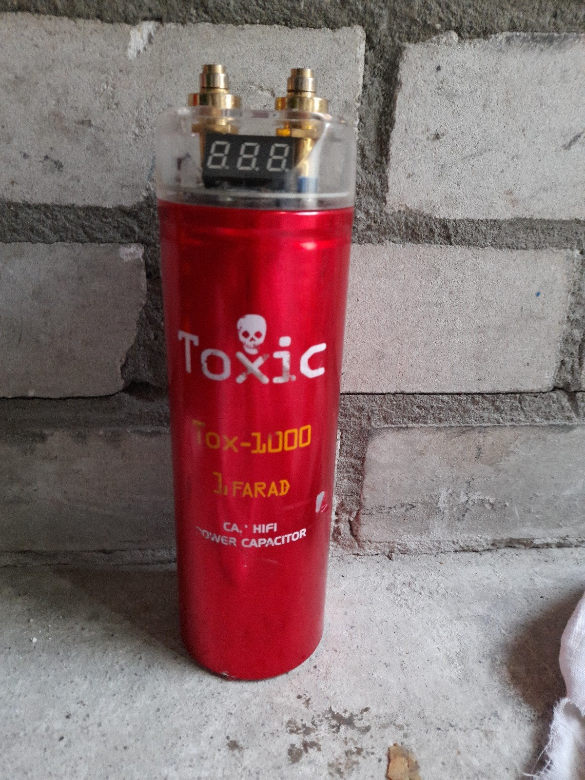 Toxic 1.0 Farad Hifi Power Condensator, Ophalen of Verzenden, Gebruikt