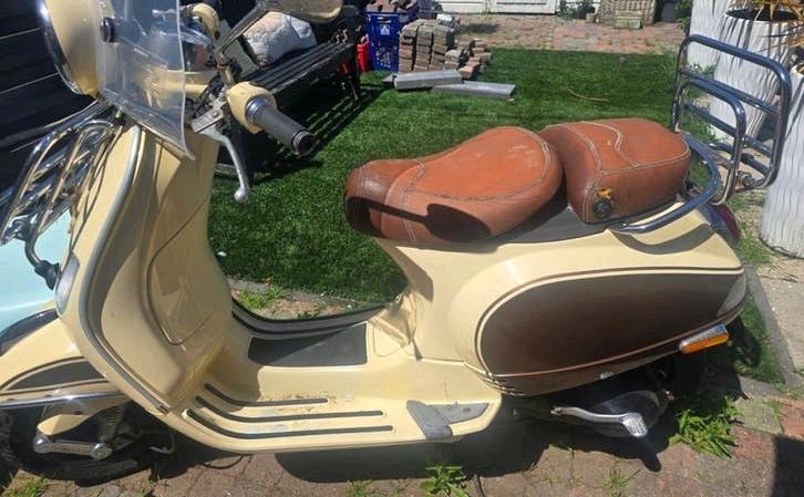 Vintage Vespa Scooter - Klassieke Stijl, Ophalen of Verzenden, Gebruikt, Maximaal 45 km/u, Overige modellen
