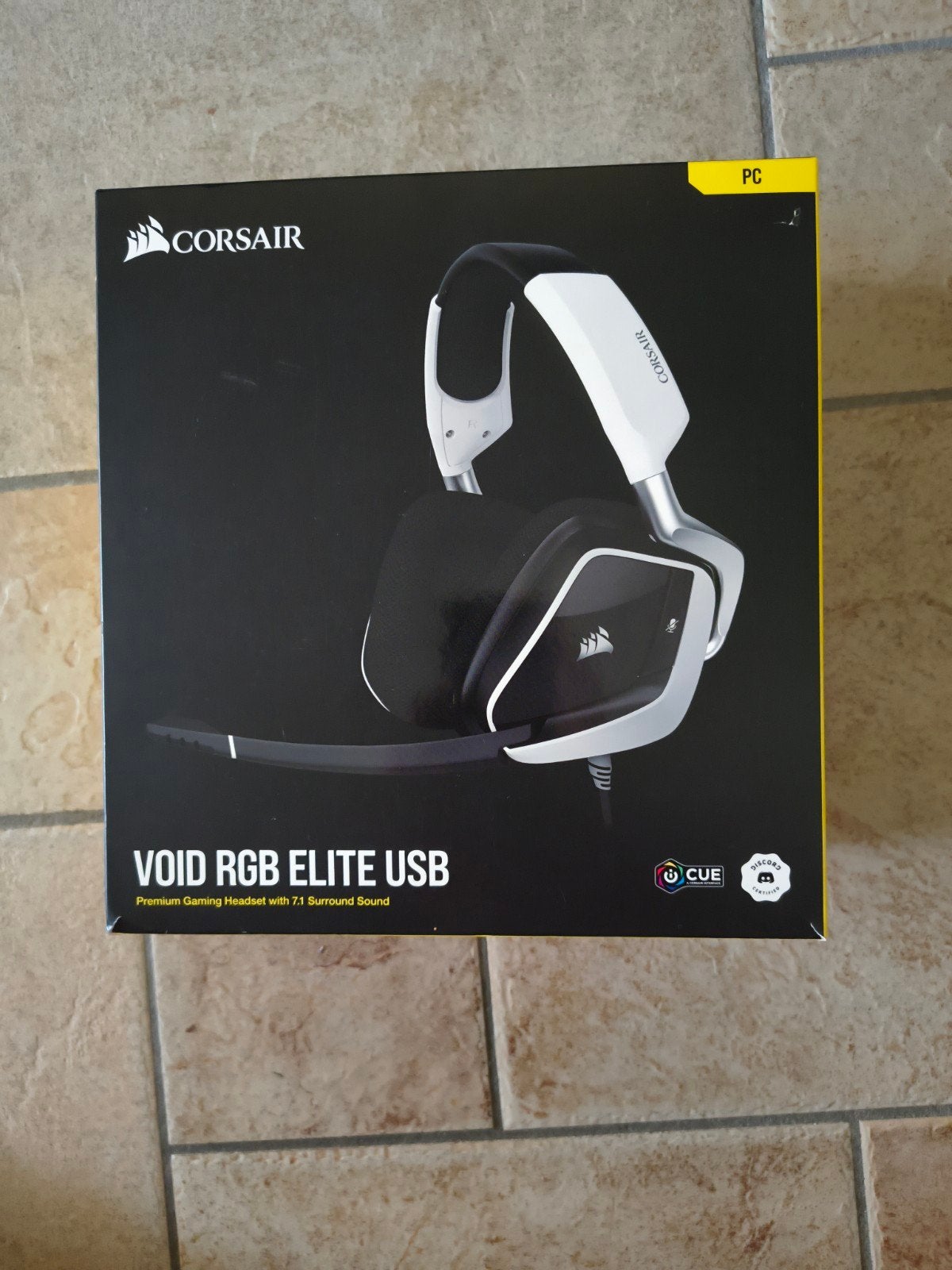 Corsair Void RGB Elite USB Gaming Headset, Computers en Software, Headsets, Mute-functie, Ophalen of Verzenden, Zo goed als nieuw