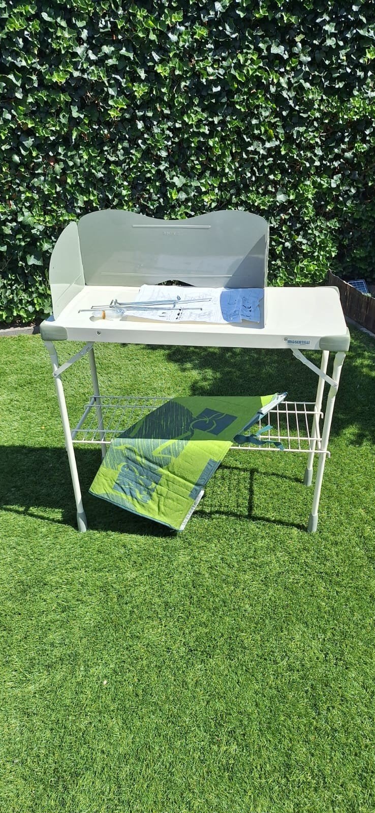 Moscatelli 9541 Camping Keuken met Windscherm, Ophalen of Verzenden, Zo goed als nieuw