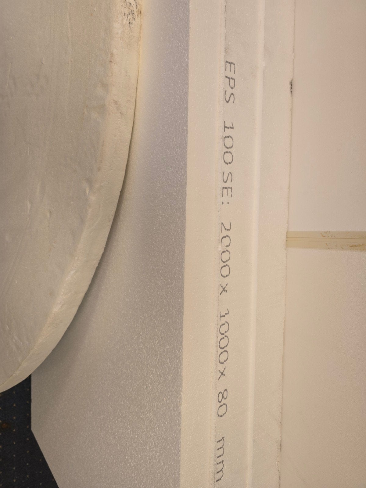 2 EPS platen 2000x1000x80 mm - Afhalen, Doe-het-zelf en Verbouw, Ophalen, Dakisolatie, Gebruikt, Minder dan 5 m²