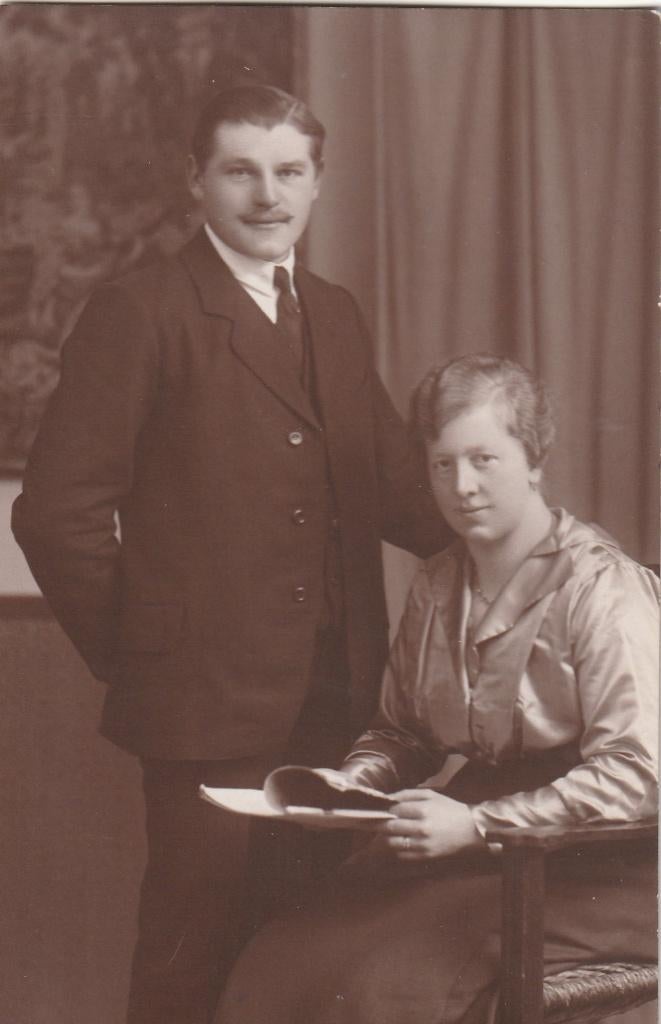fotokaart   -  koppel, Verzenden, Voor 1940