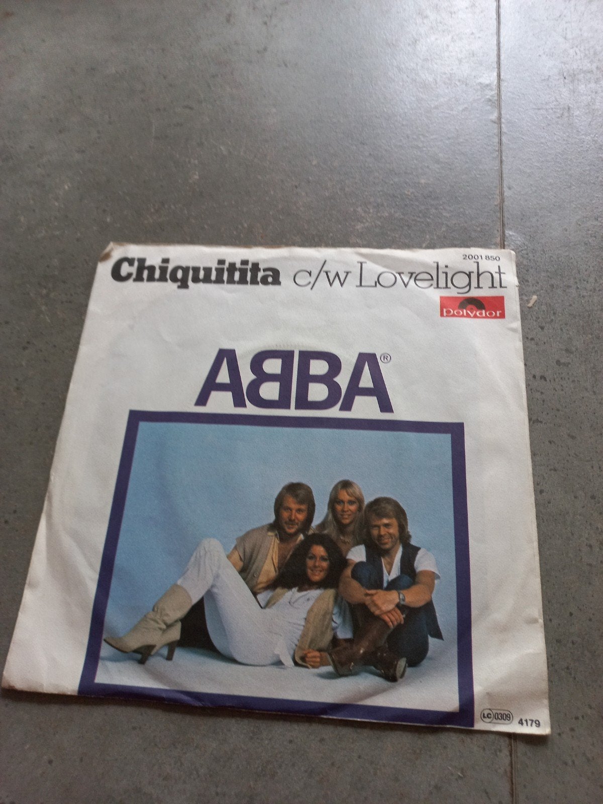 ABBA - Chiquitita c/w Lovelight (Vinyl Single), Cd's en Dvd's, Ophalen of Verzenden, Gebruikt, 7 inch, Pop