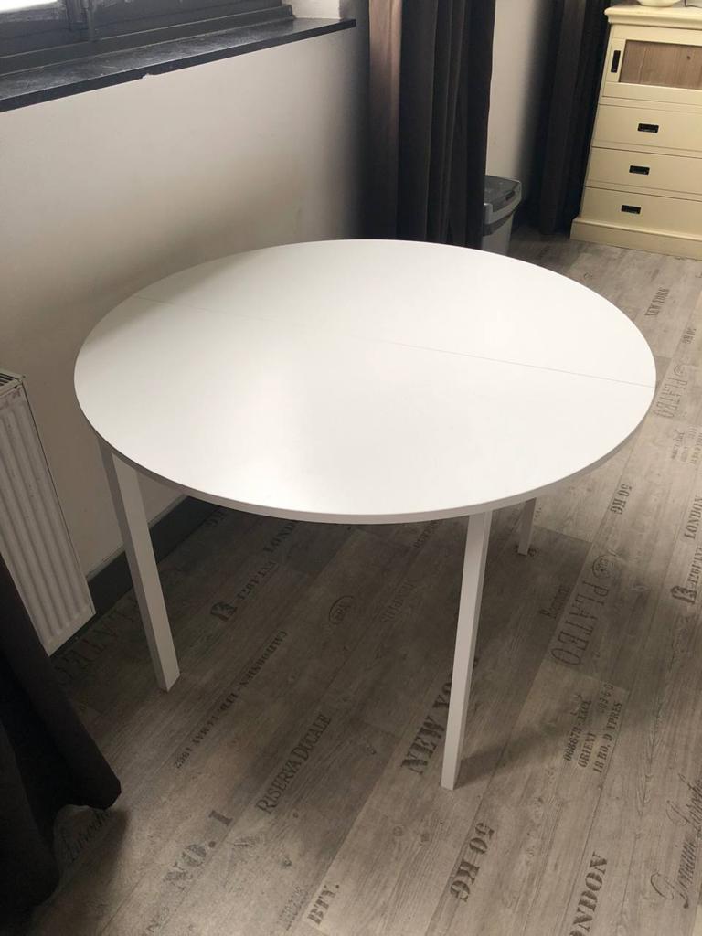 IKEA tafel, Huis en Inrichting, Tafels | Eettafels, Ophalen, Overige materialen, Rond, Zo goed als nieuw
