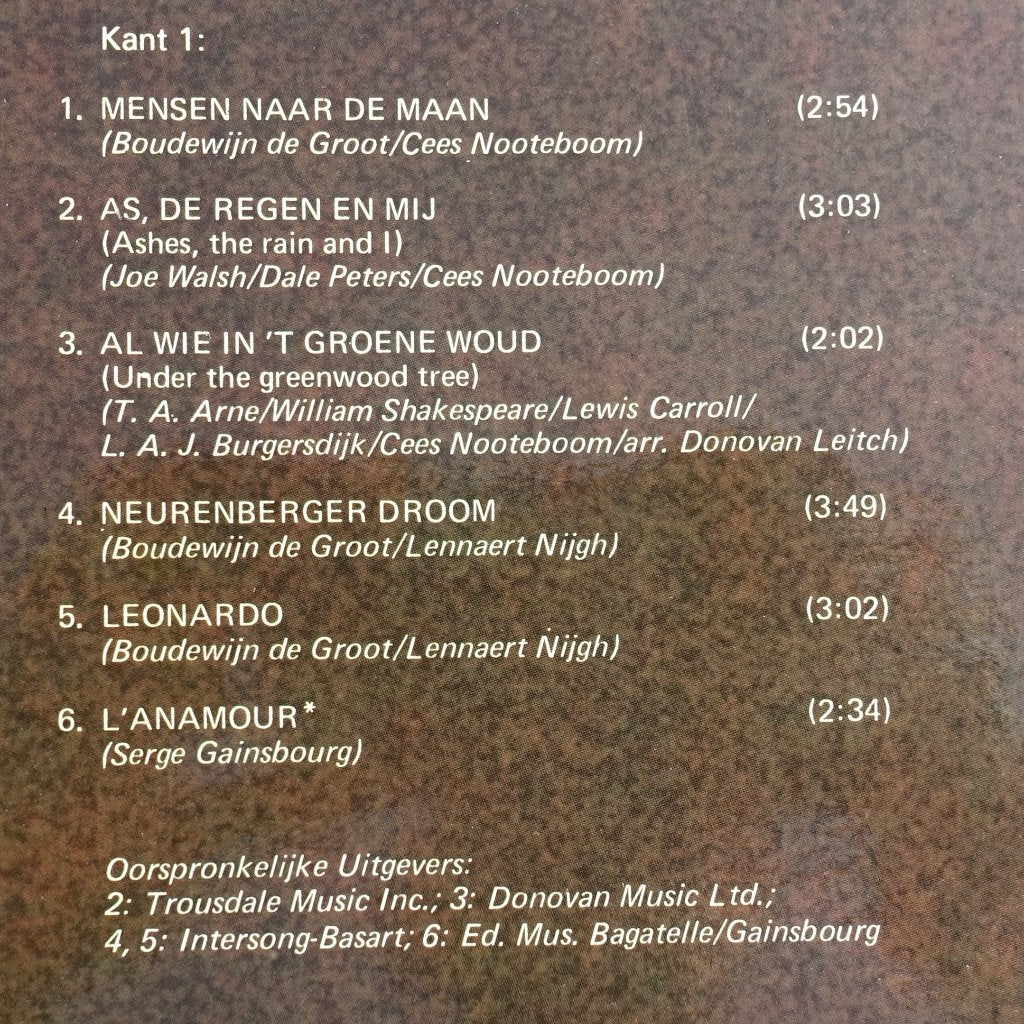Liesbeth List - Neurenberger Droom LP (Pop, 1969), LP, Gebruikt, Pop, 12 inch