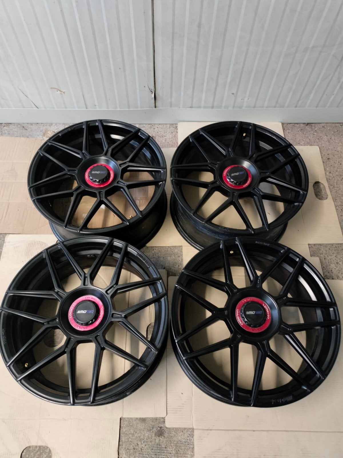 Motecs MCT14 GT One mat zwart 5x112 19 inch, Auto-onderdelen, Banden en Velgen, Gebruikt, Velg(en), Zomerbanden, Ophalen