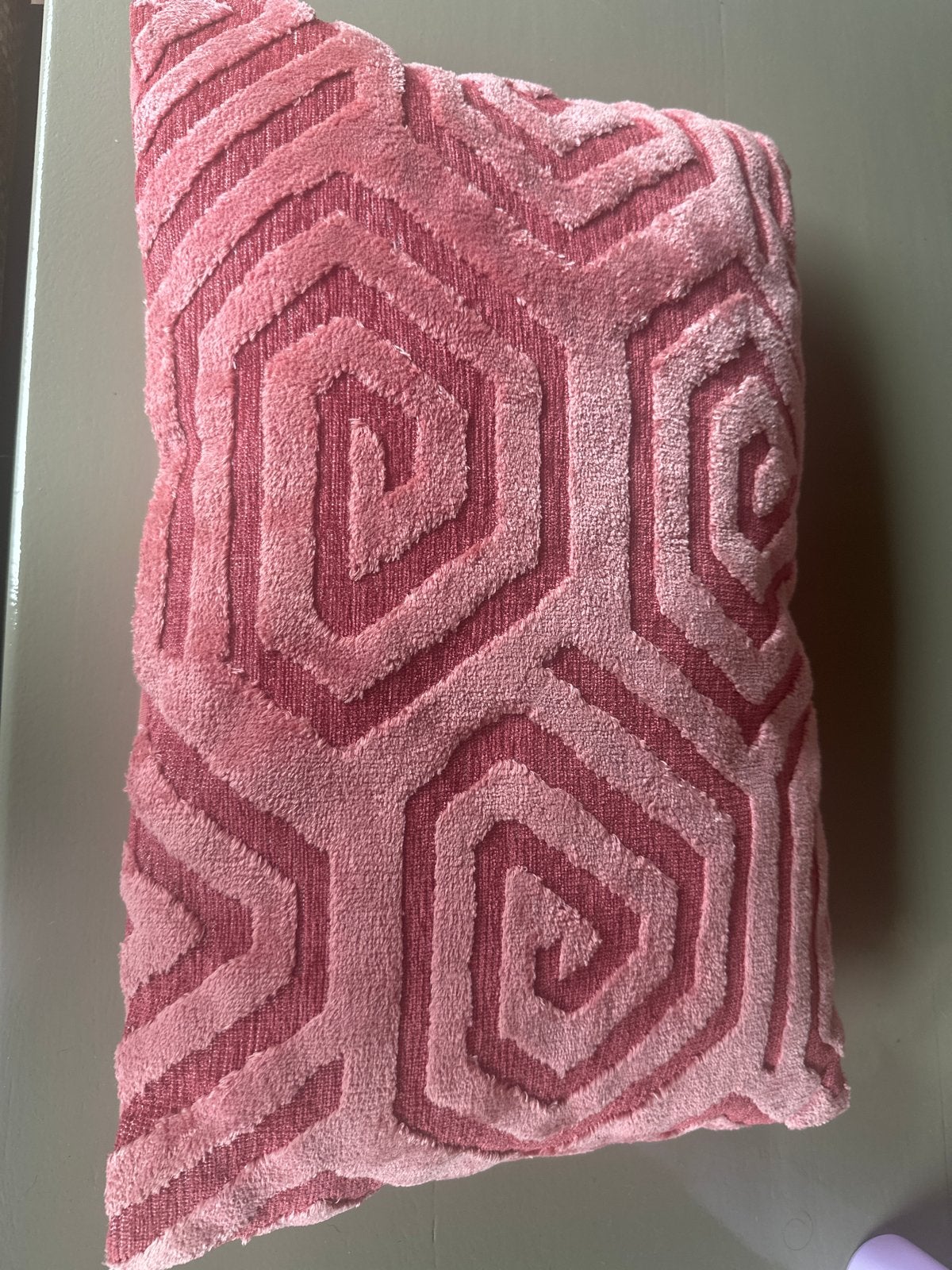 Roze sierkussen van Leen Bakker, Huis en Inrichting, Woonaccessoires | Kussens, Overige merken, Gebruikt, Met print, Ophalen of Verzenden