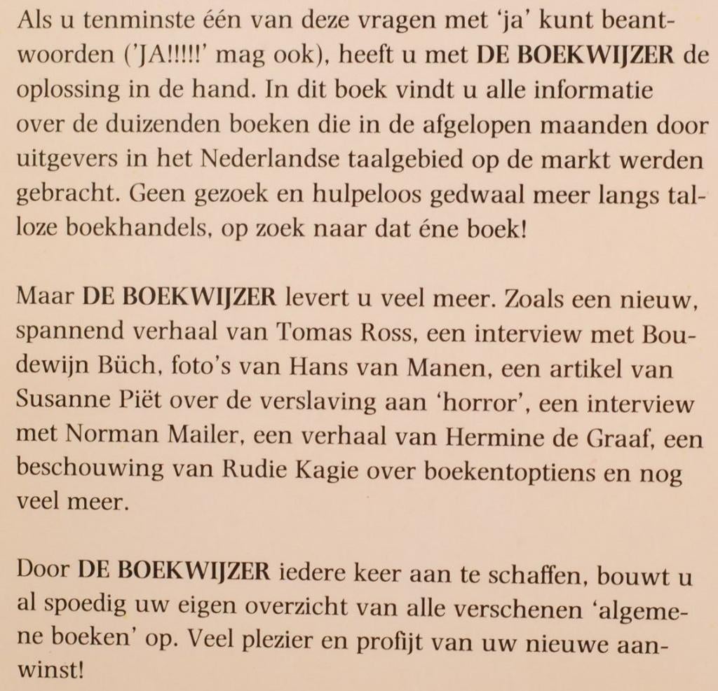 Bruna boekwijzer voorjaar 1987, Boeken, Verzenden, Zo goed als nieuw, Nederland
