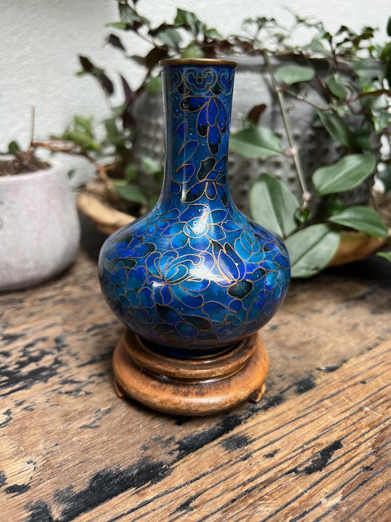 Antieke chinese Cloisonné Vaas chinees handwerk, Antiek en Kunst, Ophalen of Verzenden