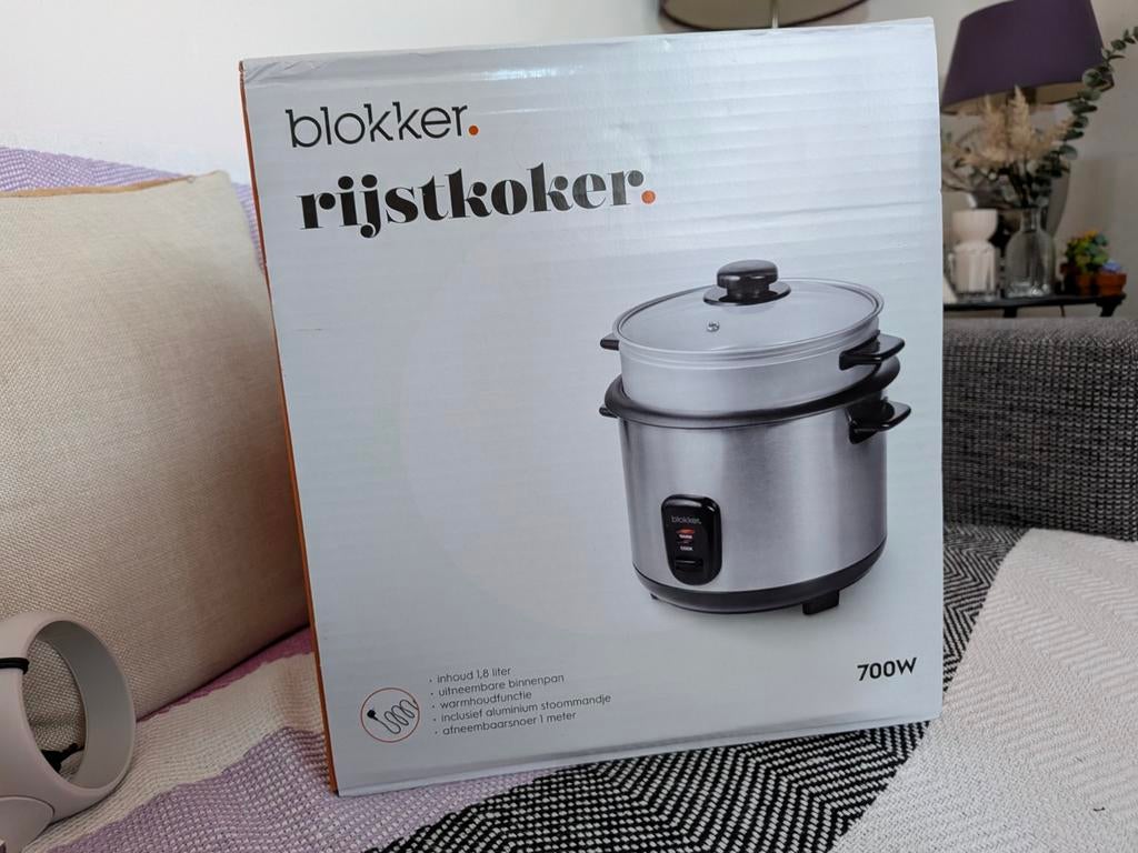 Blokker Rijstkoker 1.8L - Nieuw in Doos, Witgoed en Apparatuur, Ophalen of Verzenden, Nieuw