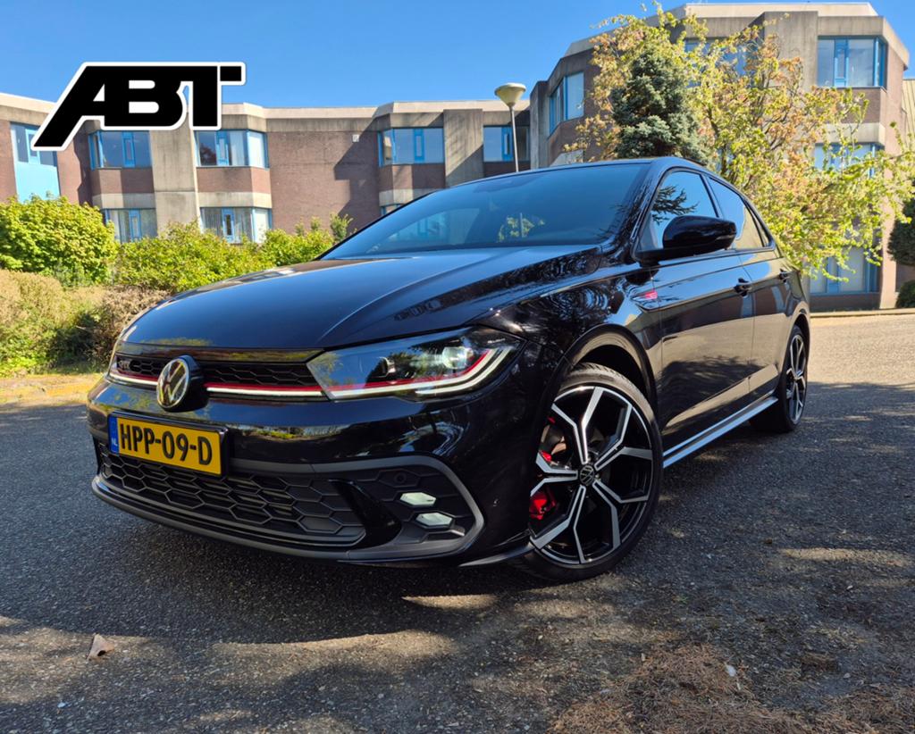 Volkswagen Polo GTI ABT 245PK Pano|Keyless|Beats|ACC|IQ|Leer, 1272 kg, 4 cilinders, 1984 cc, Zwart