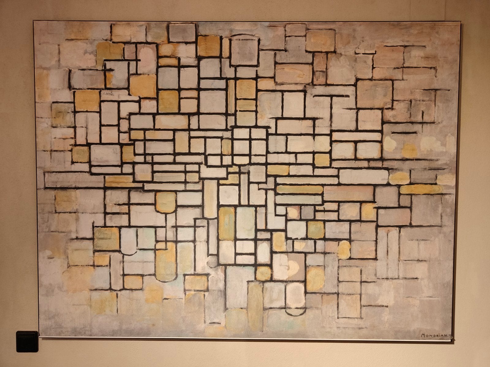 kopie Compisitie no. ll van Piet Mondriaan - 114 x 150 cm, Ophalen