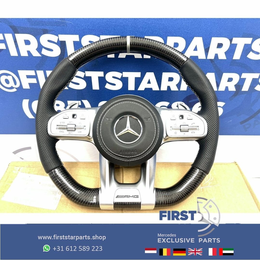 AMG CARBON STUUR + AIRBAG A45 CLA45 C63 E63 GLC63 GLE63 GT63, Gebruikt, -, Verzenden, -