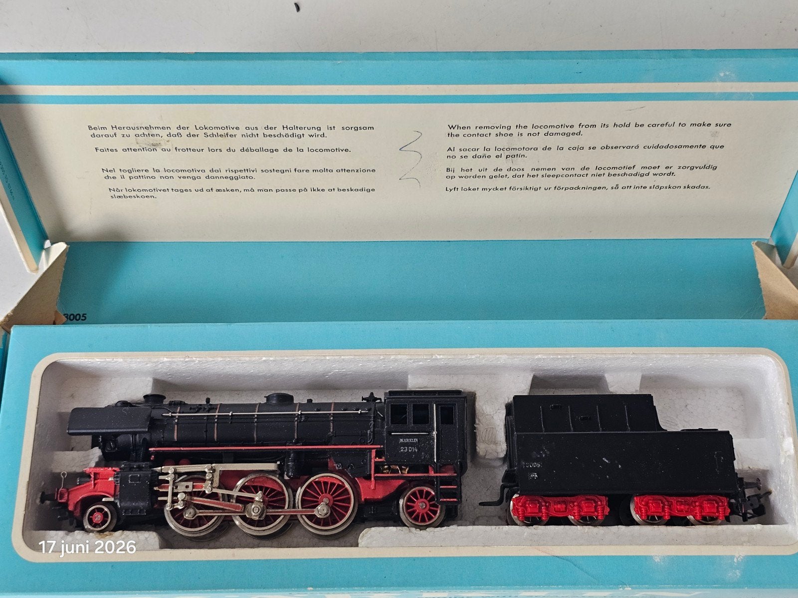 Märklin 3005 Stoomlocomotief HO originele verpakking getest, Hobby en Vrije tijd, Wisselstroom, Locomotief, Ophalen of Verzenden