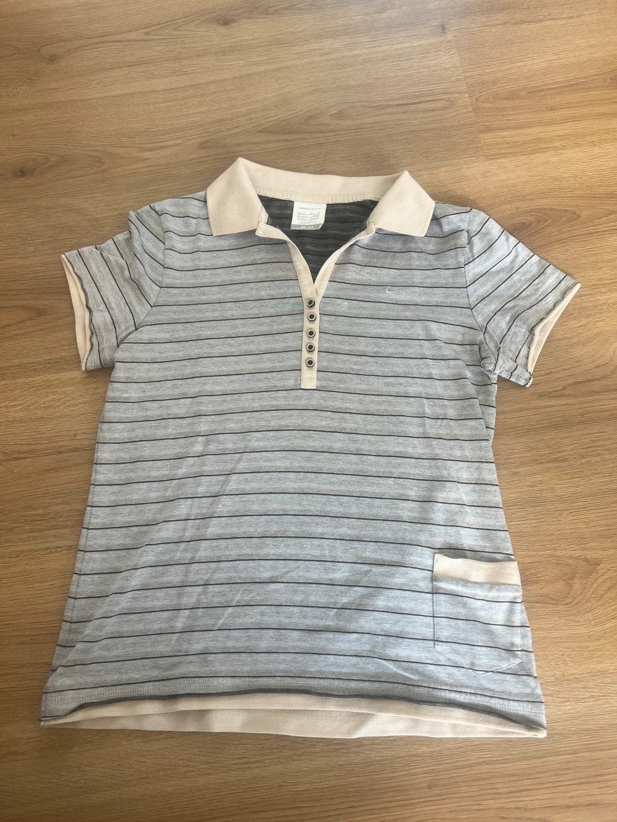 Vintage Nike golf top embroidery, Maat 48/50 (M), Beige, Nike, Ophalen of Verzenden