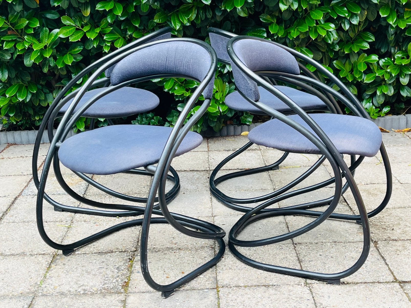 Stoelen van Vico Magistretti, jaren 80, set van 4, Huis en Inrichting, Ophalen of Verzenden, Gebruikt, Bruin