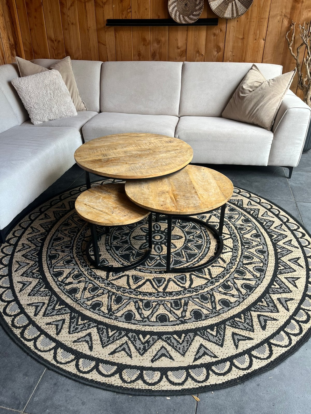 Karpet, Ophalen, Zo goed als nieuw, Rond, 200 cm of meer