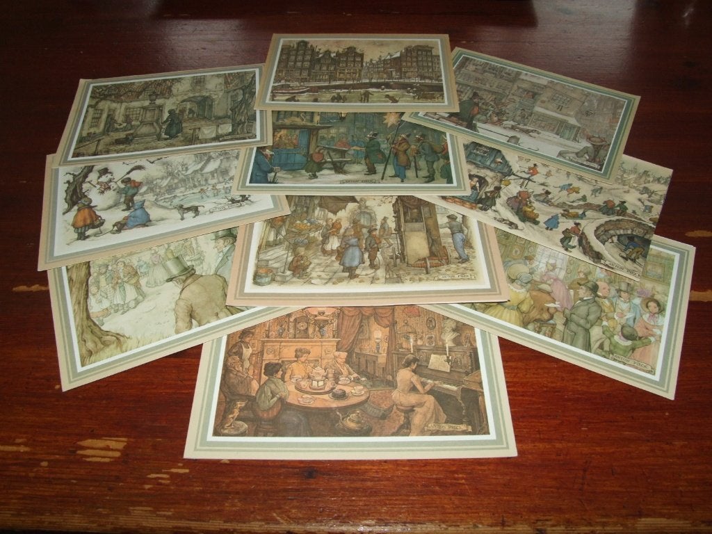 F - ILLUSTRATOR-ANTON PIECK - 10X, Gebruikt, Verzenden, Voor 1940, Prent