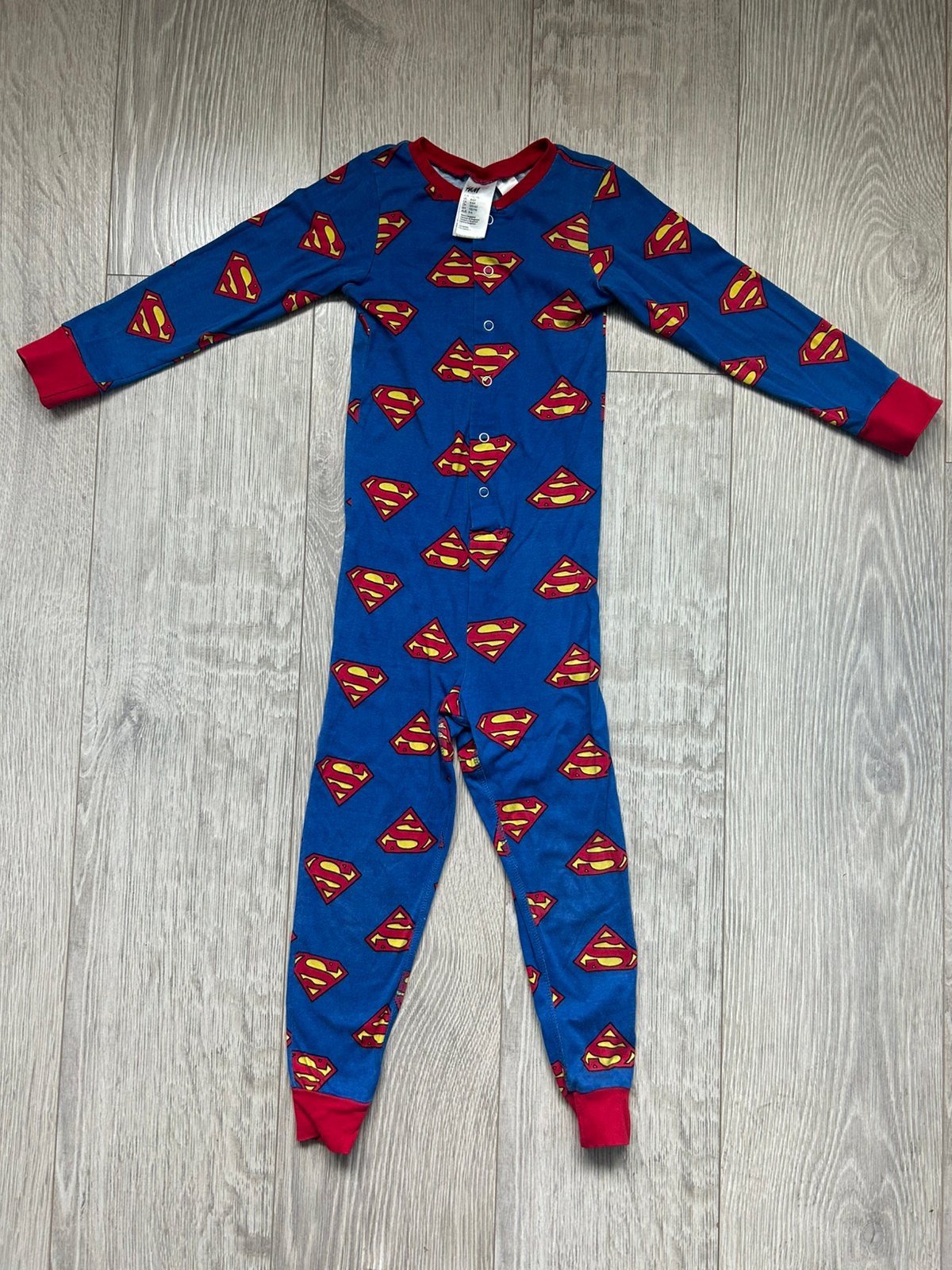 Superman pyama maat 110 / 116, Ophalen of Verzenden, Zo goed als nieuw, Jongen, Nacht- of Onderkleding