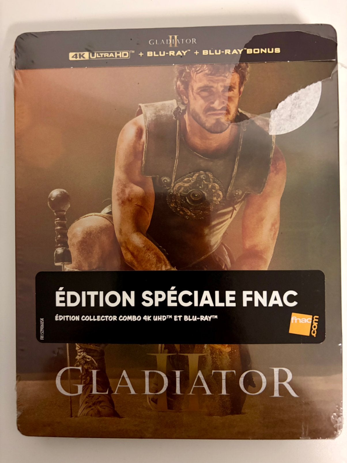 Gladiator II Steelbook 4K + Blu-ray FNAC Edition - Nieuw NL, Cd's en Dvd's, Ophalen, Nieuw in verpakking, Avontuur