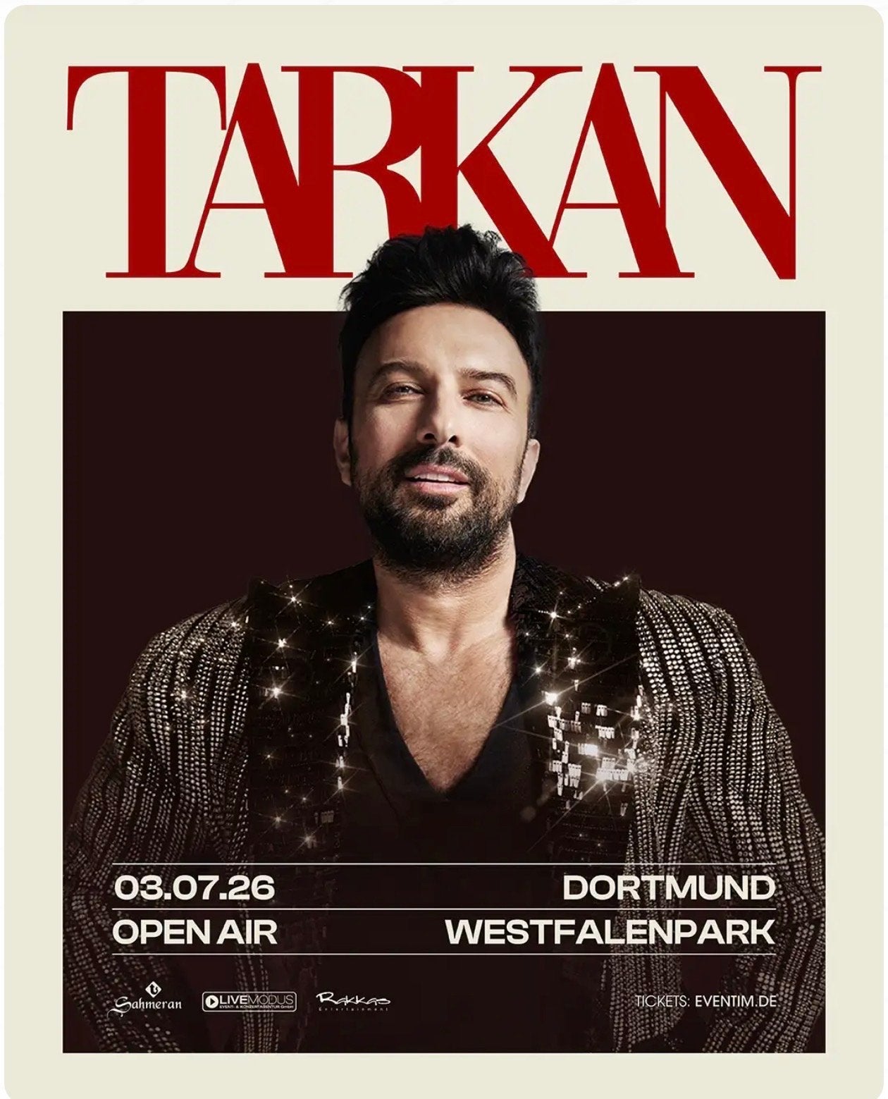 2x Tarkan Concert tickets Dortmund 3 juli, Twee personen, Juli
