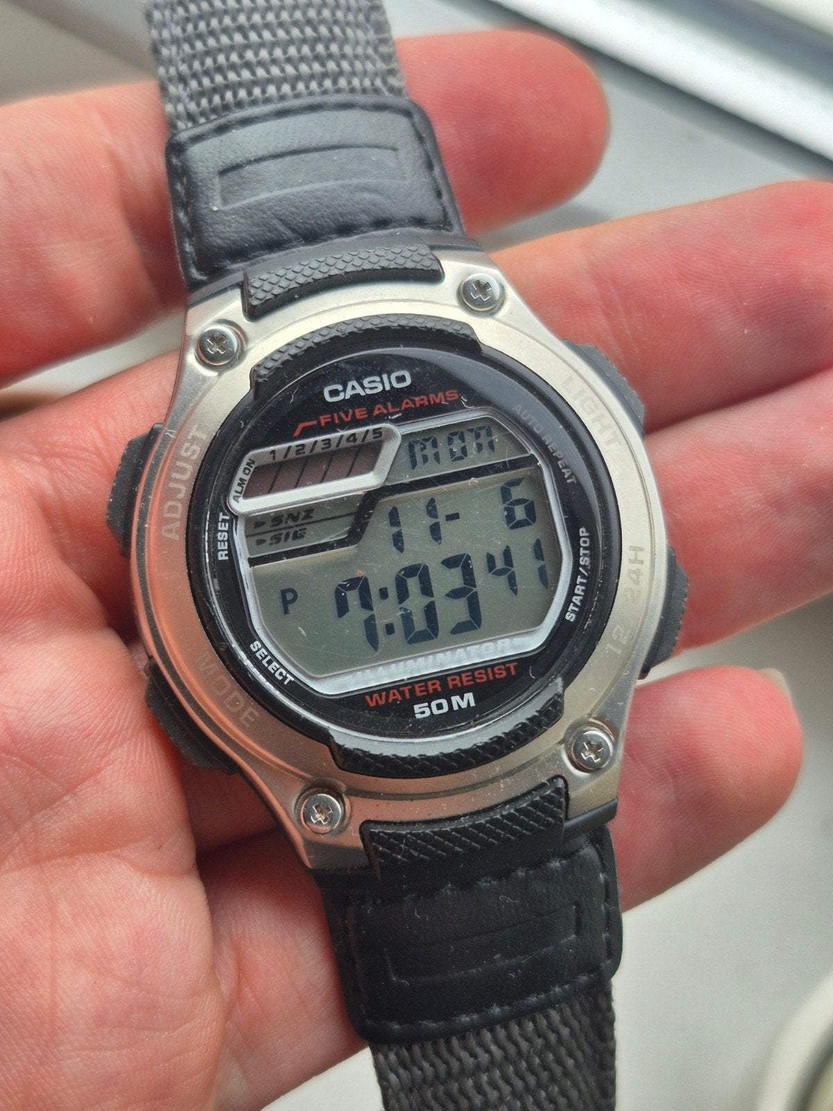 Casio Alarm Multifunctional Ref. W-212H Digitaal Horloge, Casio, Gebruikt, Info@casio.com, IOS