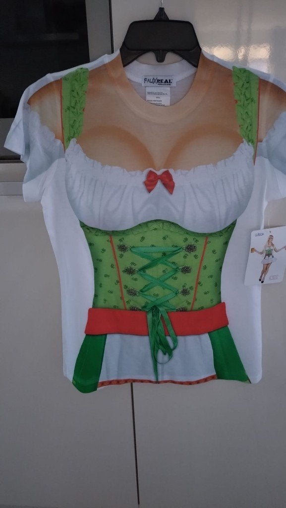 Fotorealistisch T-shirt Heidi maat S, Carnaval, Boland, Nieuw, Ophalen of Verzenden