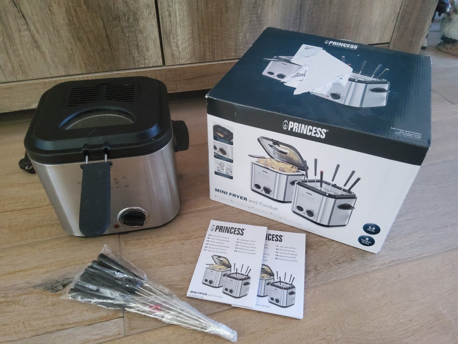 Princess Mini Fryer en Fondue, klein model frituurpan/fondue, Ophalen, Zo goed als nieuw
