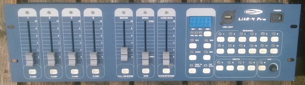 Controller DMX Showtec Lite-4 Pro, Gebruikt, Showtec, Geluidgestuurd, Ophalen of Verzenden