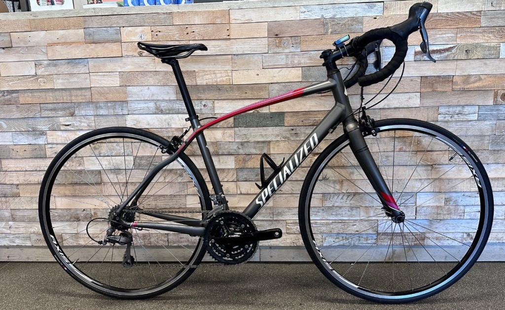 Specialized Dolce Dames Satin Charcoal/Red/Pink/Silver/Metal, Fietsen en Brommers, Fietsen | Racefietsen, Overige merken, Gebruikt