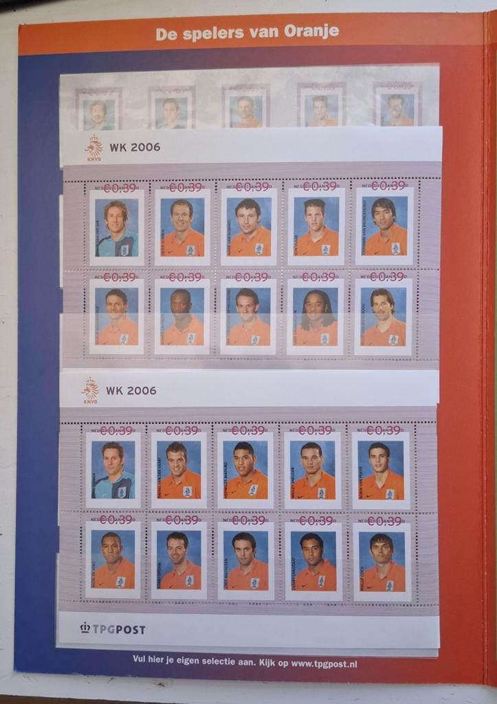 postzegels Oranje 2006 WK Duitsland, Ophalen of Verzenden, Na 1940, Postfris
