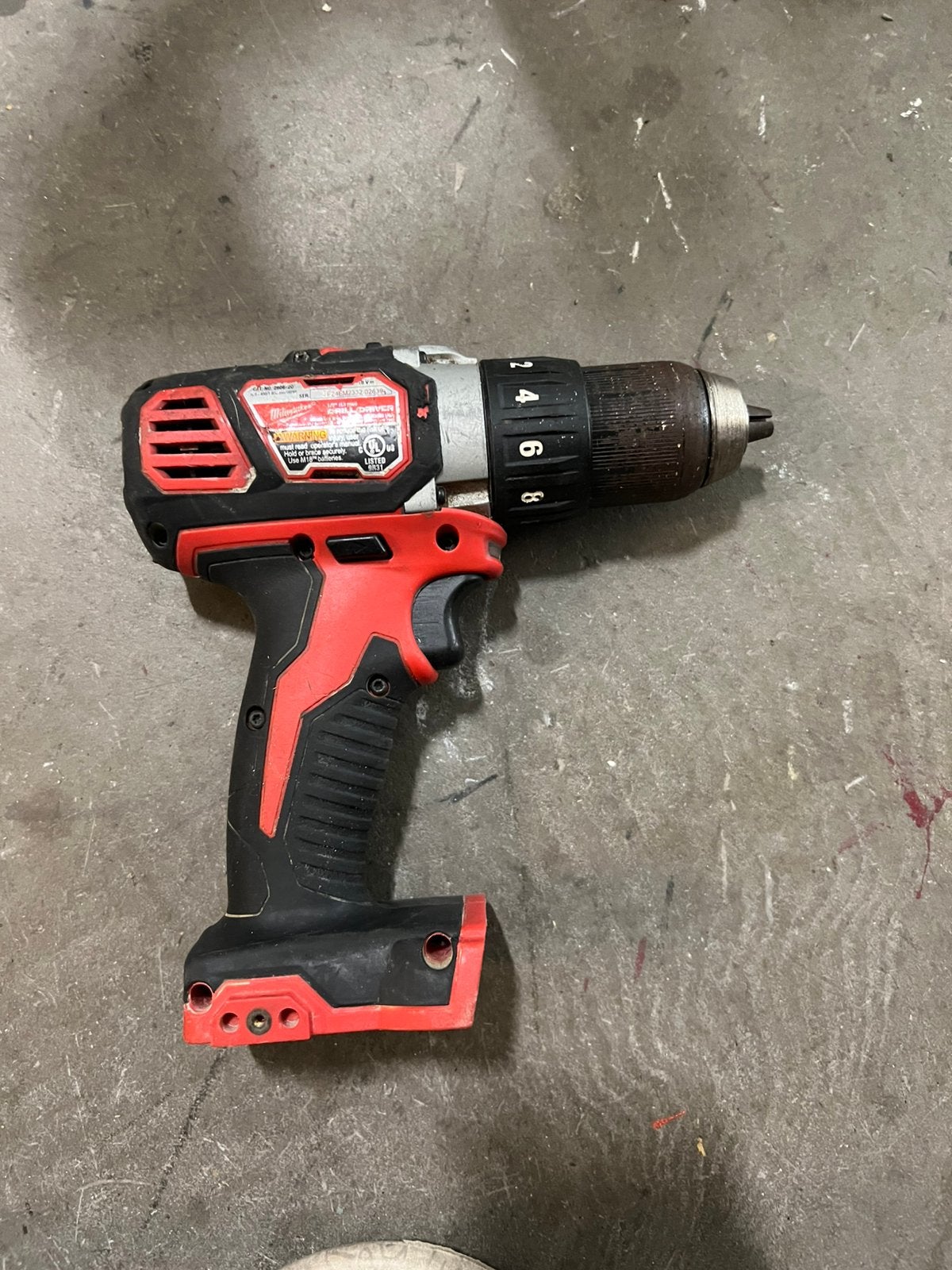 Milwaukee body goed werkende, Doe-het-zelf en Verbouw, Gereedschap | Boormachines, Ophalen of Verzenden, Gebruikt