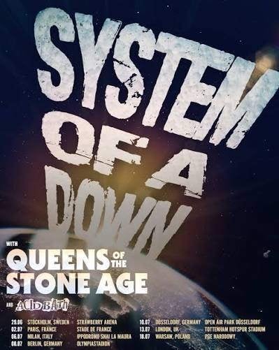 System of a Down / Queens of the Stone Age Dusseldorf, Eén persoon, Juli, Hard Rock of Metal