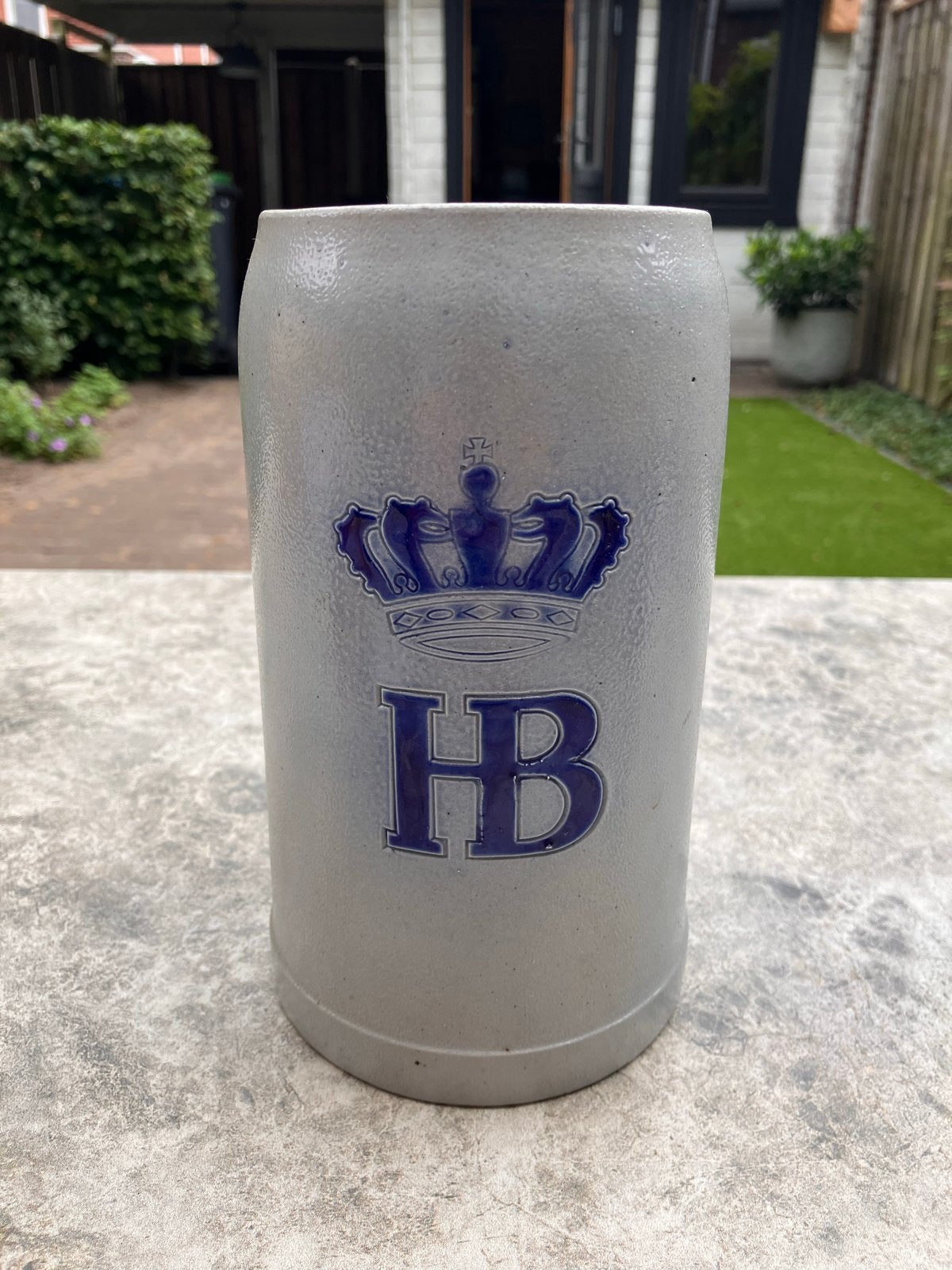 Hofbräuhaus München bierpul (1L) met certificaat, Ophalen of Verzenden, Nieuw, Pul(len), Overige merken