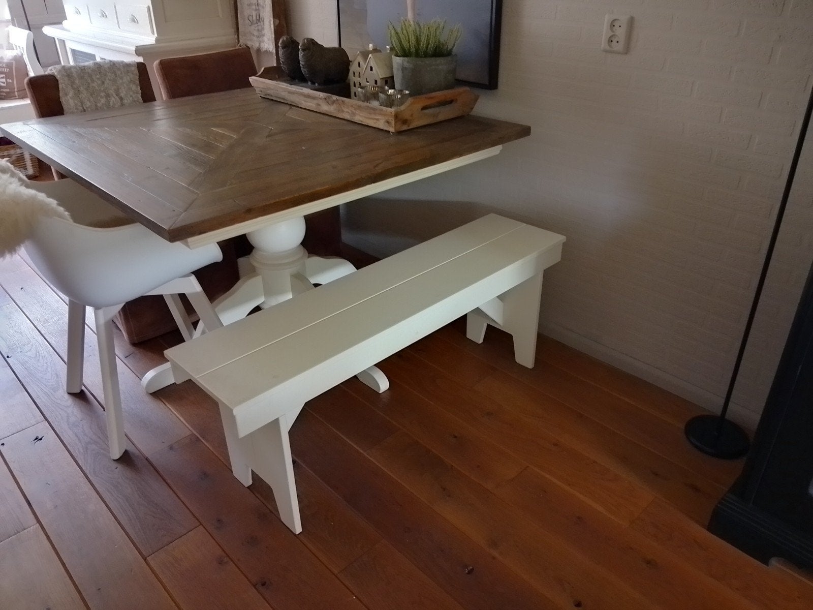 Eettafel bankje , LOET, van karwei, Ophalen, Tweepersoons, Minder dan 150 cm