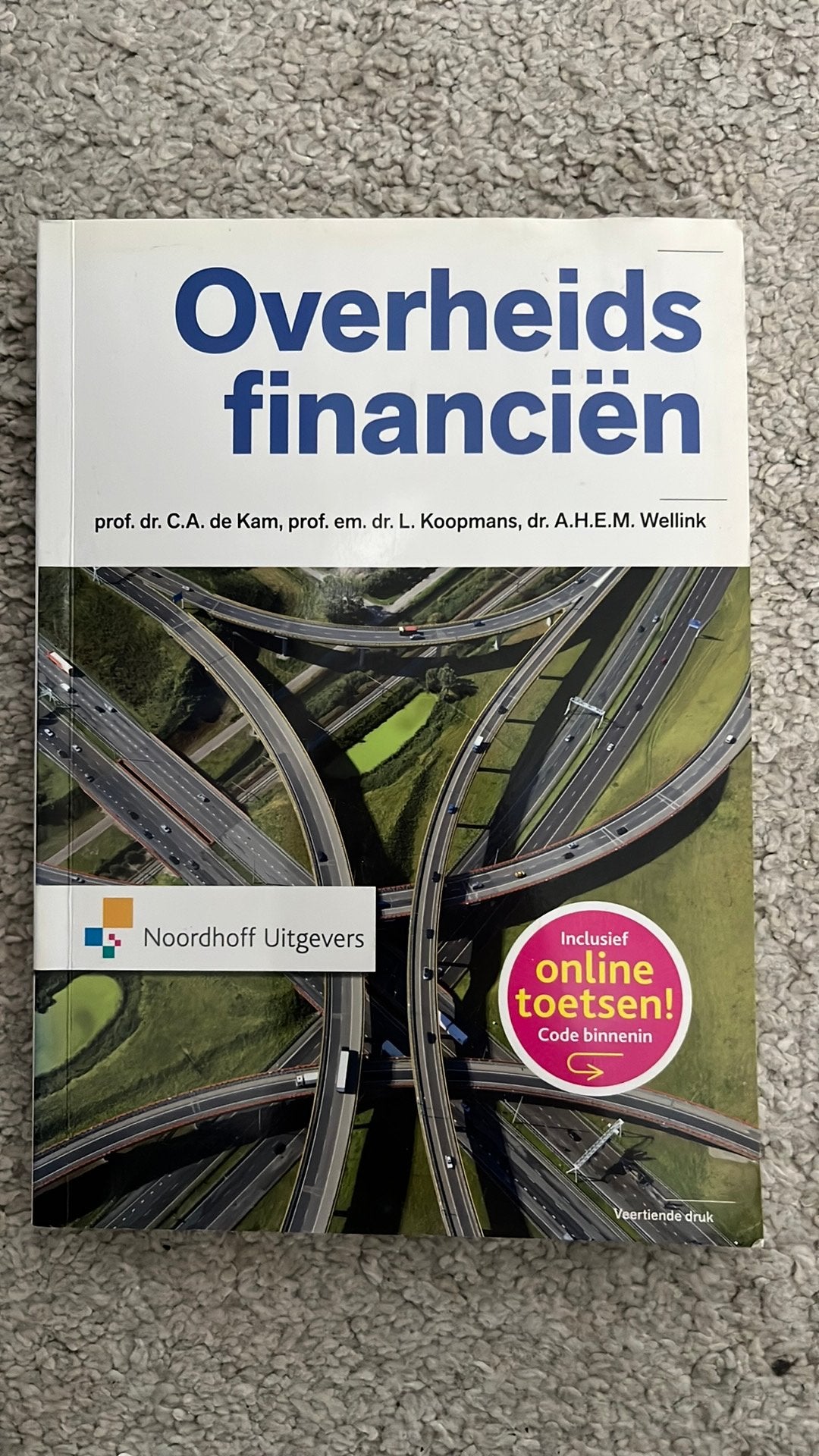 Overheidsfinanciën - Veertiende druk - Inclusief online toet, Boeken, Studieboeken en Cursussen, Ophalen, Gamma, Zo goed als nieuw