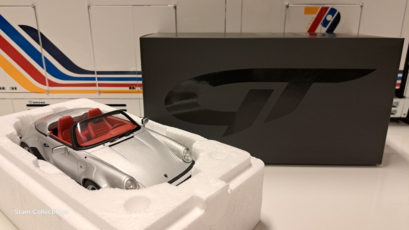 GT Spirit Porsche 911 930 G-Model 3.2 Speedster Silver 1989, Hobby en Vrije tijd, Modelauto's | 1:18, Overige merken, Auto, Ophalen of Verzenden