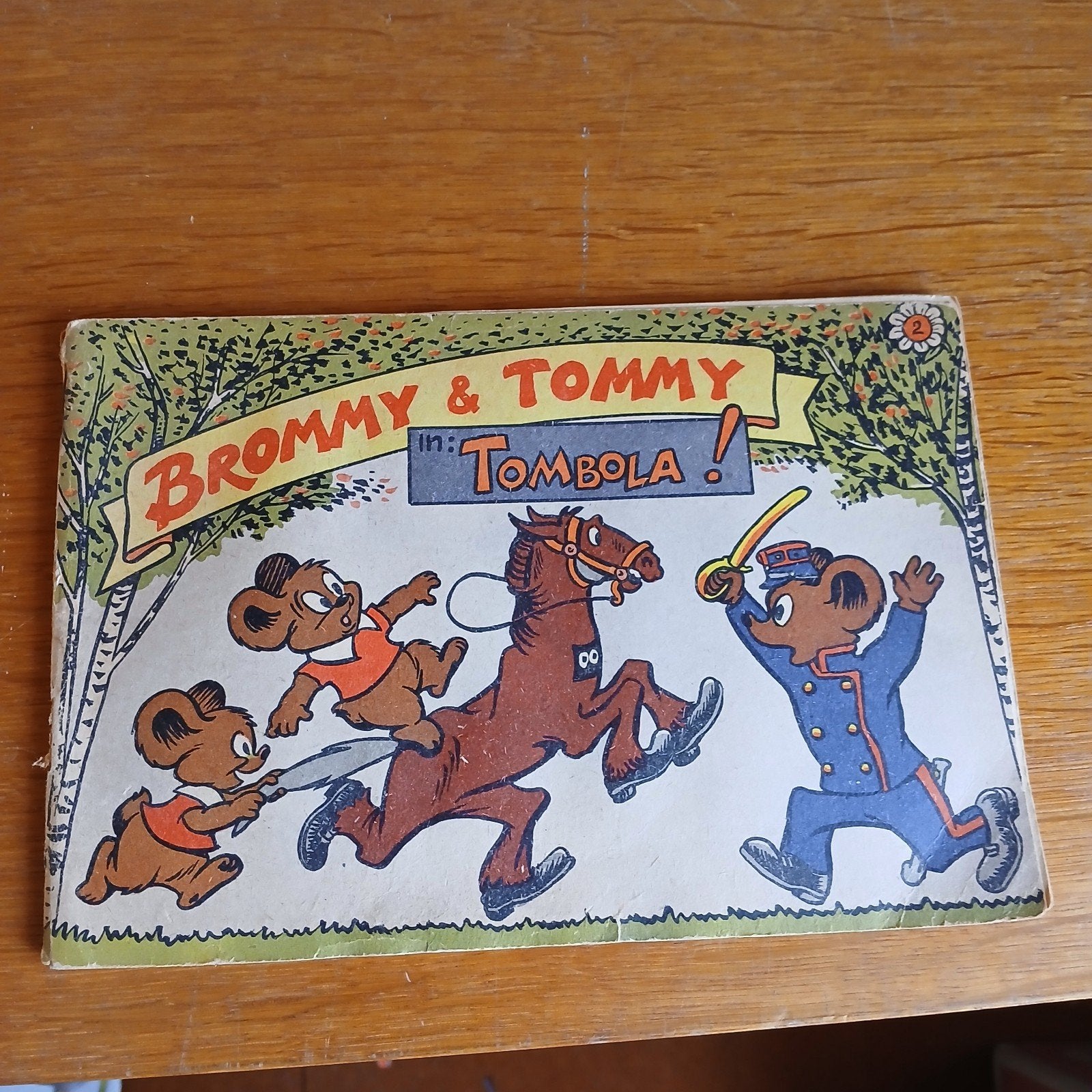 Brommy & Tommy in Tombola - Zeldzaam Stripboek, Boeken, Eén stripboek, Ophalen of Verzenden, Gelezen, Onbekend