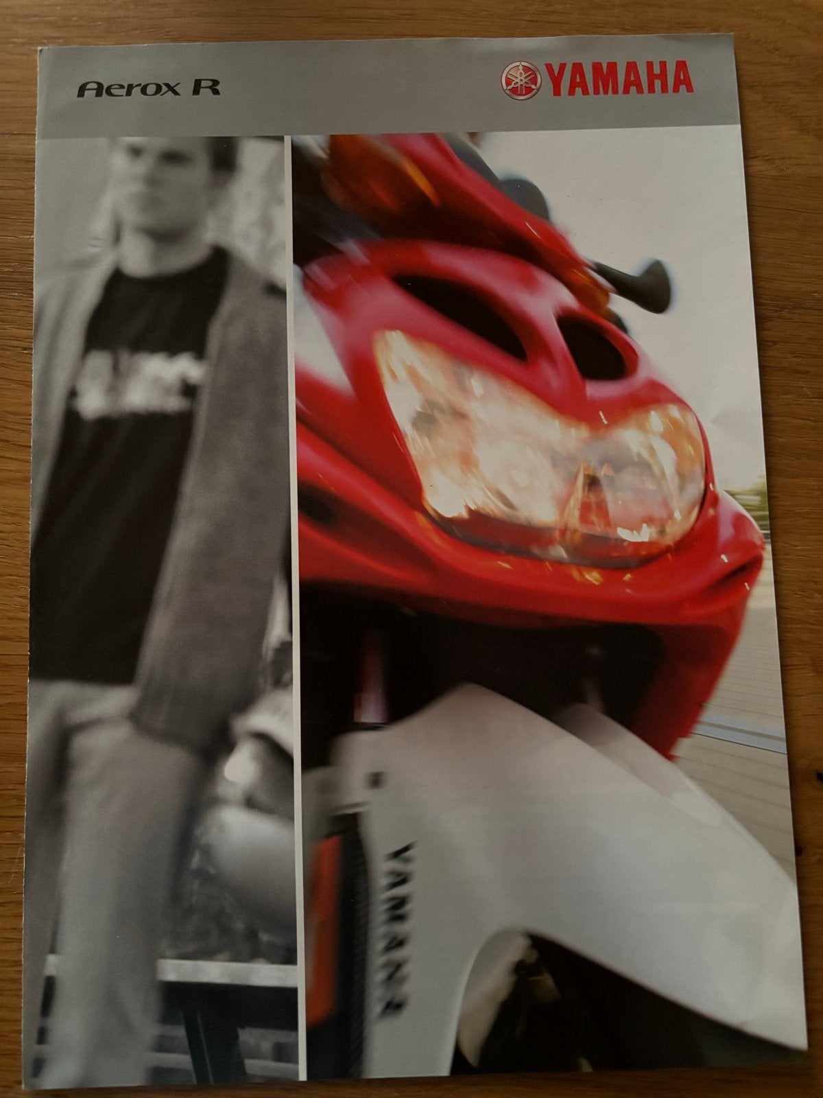 YAMAHA AEROX R SCOOTER BROMMER BROMFIETS FOLDER BROCHURE, Ophalen of Verzenden, Zo goed als nieuw