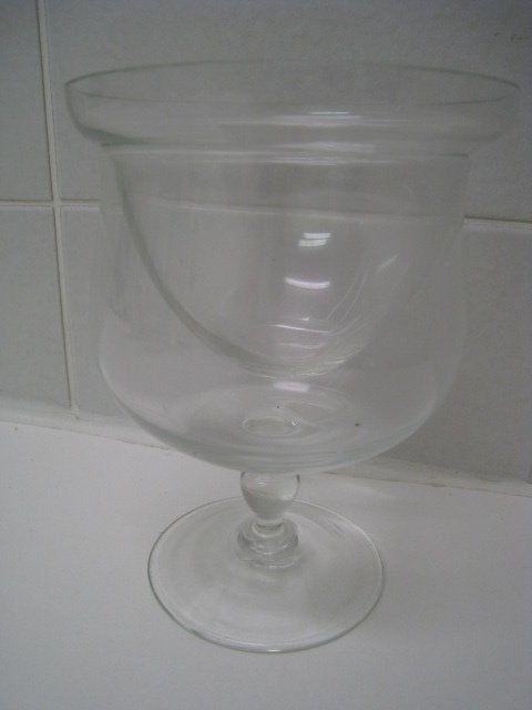 5 glazen voor garnaalcocktail, met los bovenstuk, Verzamelen, Glas en Borrelglaasjes, Ophalen, Gebruikt, Bierglas