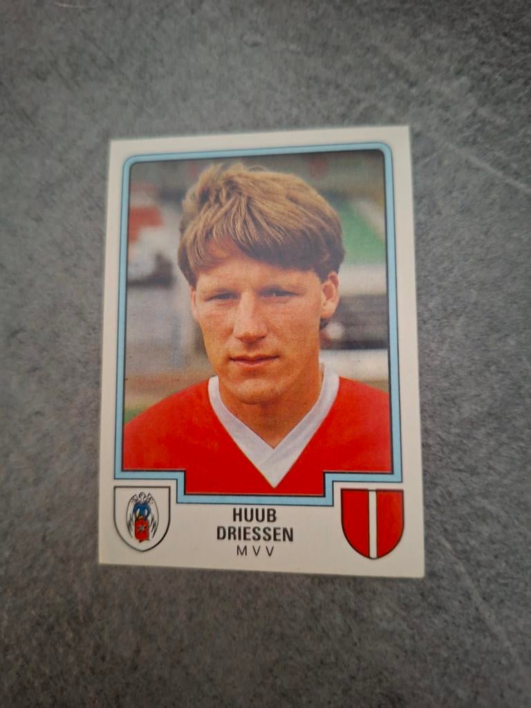 Panini sticker Voetbal 86. Speler Huub Driessen MVV., Verzenden, Zo goed als nieuw, Sticker
