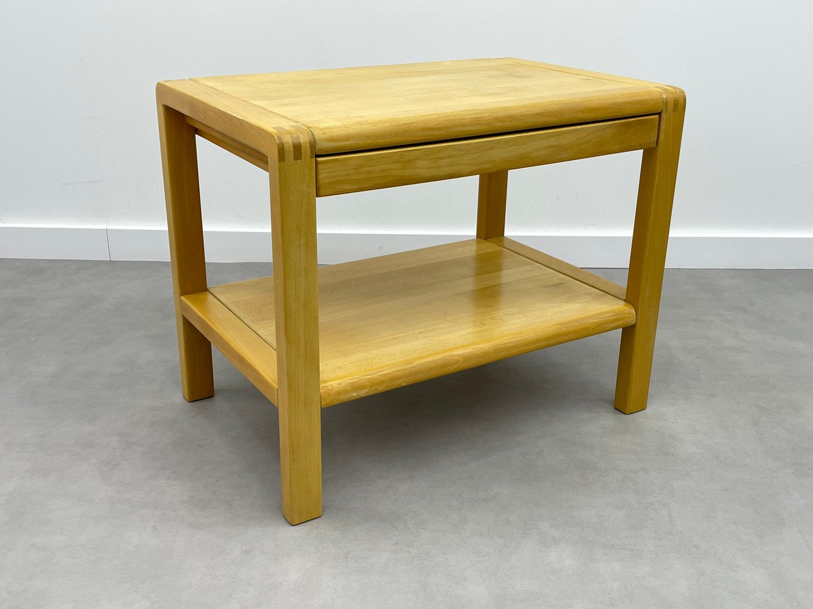 Vintage tafeltje ( Salling Stolefabrik ), Ophalen, Zo goed als nieuw, Rechthoekig, Minder dan 55 cm