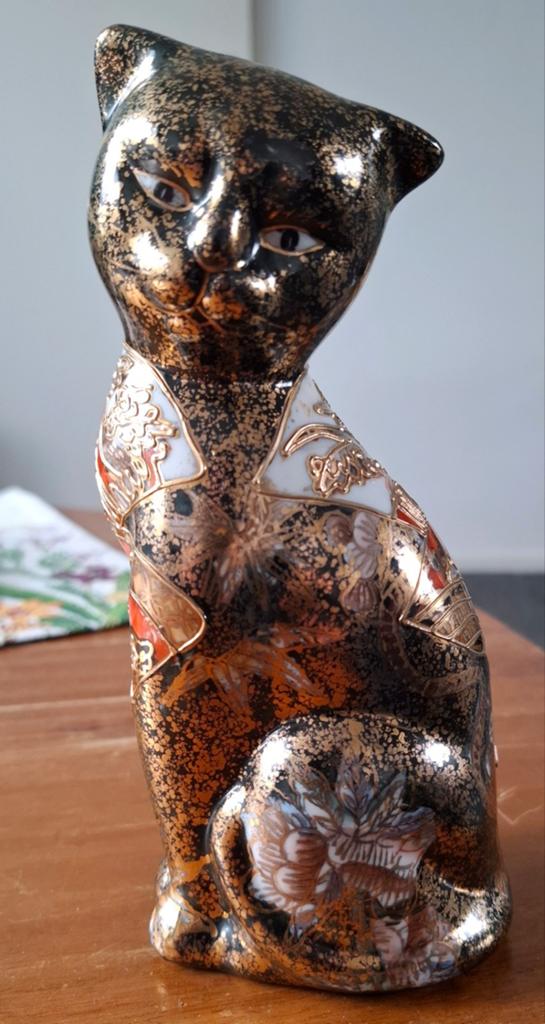 Gelukskat Maneki Neko - Oosters Decoratiebeeld, Ophalen of Verzenden, Zo goed als nieuw